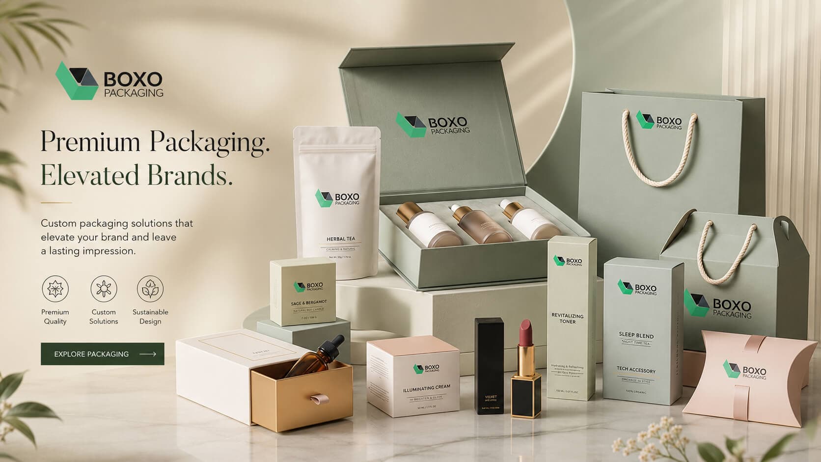 Boxo Packaging banner